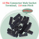 2.0 mm 2*6 Double Row 12 Pin IDC Box Header Connector Male Socket Terminal 2.0 mm 2*6 Double Row 12 Pin IDC Box Header Connector Male Socket Terminal