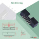 2.0 mm 2*6 Double Row 12 Pin IDC Box Header Connector Male Socket Terminal 2.0 mm 2*6 Double Row 12 Pin IDC Box Header Connector Male Socket Terminal