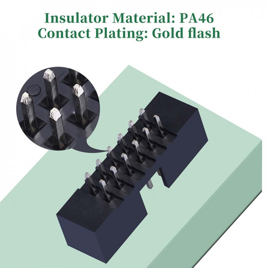 2.0 mm 2*6 Double Row 12 Pin IDC Box Header Connector Male Socket Terminal 2.0 mm 2*6 Double Row 12 Pin IDC Box Header Connector Male Socket Terminal