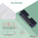 2.0 mm 2*7 Double Row 14 Pin IDC Box Header Connector Male Socket Terminal 2.0 mm 2*7 Double Row 14 Pin IDC Box Header Connector Male Socket Terminal