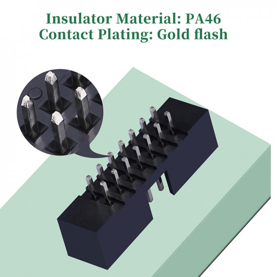 2.0 mm 2*7 Double Row 14 Pin IDC Box Header Connector Male Socket Terminal 2.0 mm 2*7 Double Row 14 Pin IDC Box Header Connector Male Socket Terminal