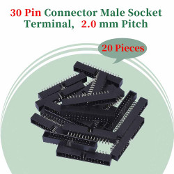2.0 mm 2*15 Double Row 30 Pin IDC Box Header Connector Male Socket Terminal