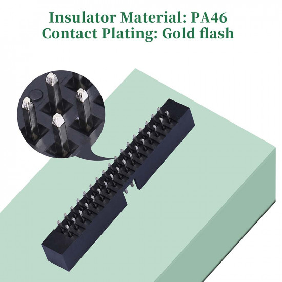 2.0 mm 2*17 Double Row 34 Pin IDC Box Header Connector Male Socket Terminal 2.0 mm 2*17 Double Row 34 Pin IDC Box Header Connector Male Socket Terminal