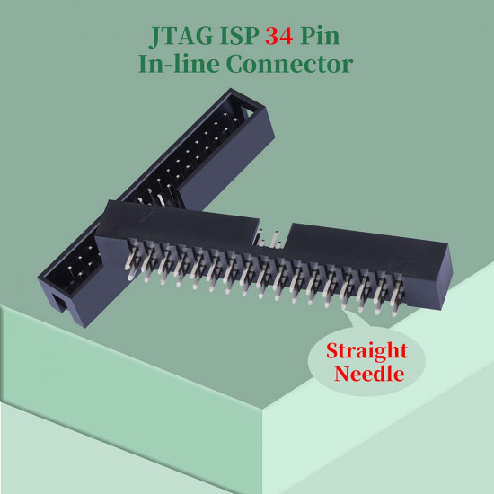 2.0 mm 2*17 Double Row 34 Pin IDC Box Header Connector Male Socket Terminal 2.0 mm 2*17 Double Row 34 Pin IDC Box Header Connector Male Socket Terminal