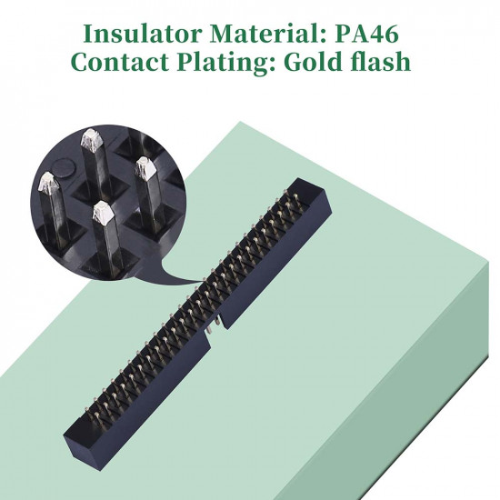 2.0 mm 2*25 Double Row 50 Pin IDC Box Header Connector Male Socket Terminal 2.0 mm 2*25 Double Row 50 Pin IDC Box Header Connector Male Socket Terminal
