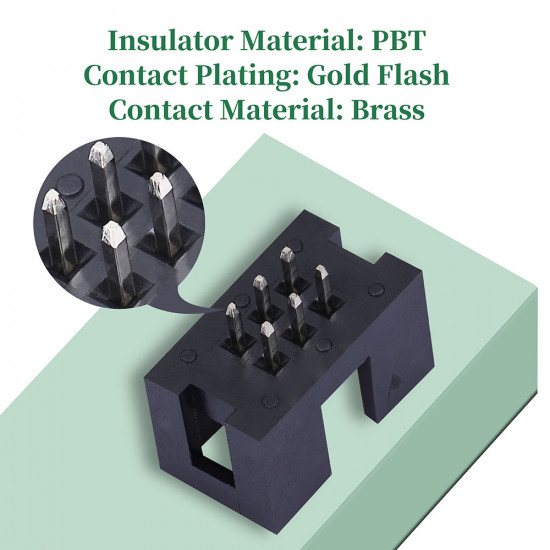 2.54 mm 2*3 Double Row 6 Pin IDC Box Header Connector Male Socket Terminal 2.54 mm 2*3 Double Row 6 Pin IDC Box Header Connector Male Socket Terminal