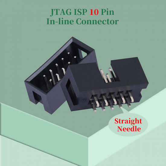 2.54 mm 2*5 Double Row 10 Pin IDC Box Header Connector Male Socket Terminal 2.54 mm 2*5 Double Row 10 Pin IDC Box Header Connector Male Socket Terminal