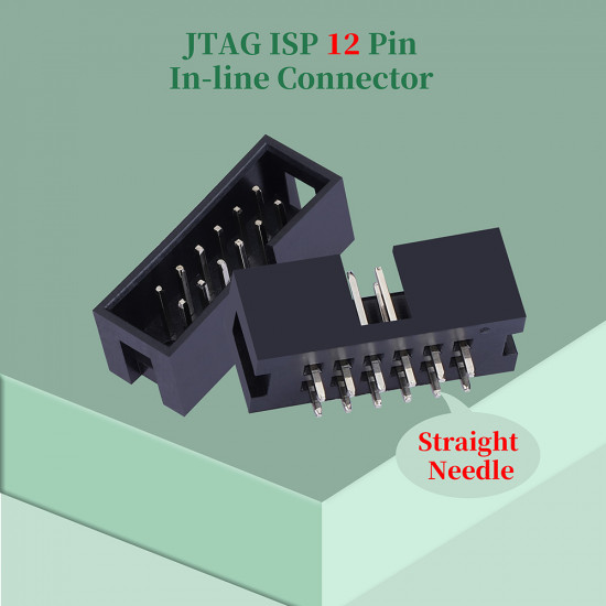 2.54 mm 2*6 Double Row 12 Pin IDC Box Header Connector Male Socket Terminal