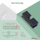 2.54 mm 2*7 Double Row 14 Pin IDC Box Header Connector Male Socket Terminal 2.54 mm 2*7 Double Row 14 Pin IDC Box Header Connector Male Socket Terminal