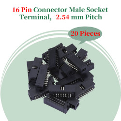 2.54 mm 2*8 Double Row 16 Pin IDC Box Header Connector Male Socket Terminal