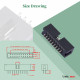 2.54 mm 2*9 Double Row 18 Pin IDC Box Header Connector Male Socket Terminal 2.54 mm 2*9 Double Row 18 Pin IDC Box Header Connector Male Socket Terminal