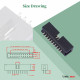 2.54 mm 2*10 Double Row 20 Pin IDC Box Header Connector Male Socket Terminal