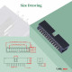 2.54 mm 2*12 Double Row 24 Pin IDC Box Header Connector Male Socket Terminal 2.54 mm 2*12 Double Row 24 Pin IDC Box Header Connector Male Socket Terminal