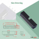 2.54 mm 2*13 Double Row 26 Pin IDC Box Header Connector Male Socket Terminal 2.54 mm 2*13 Double Row 26 Pin IDC Box Header Connector Male Socket Terminal