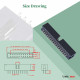 2.54 mm 2*17 Double Row 34 Pin IDC Box Header Connector Male Socket Terminal 2.54 mm 2*17 Double Row 34 Pin IDC Box Header Connector Male Socket Terminal