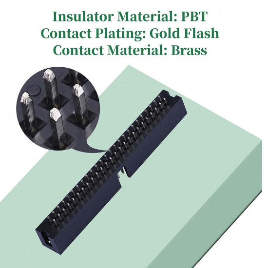 2.54 mm 2*25 Double Row 50 Pin IDC Box Header Connector Male Socket Terminal 2.54 mm 2*25 Double Row 50 Pin IDC Box Header Connector Male Socket Terminal