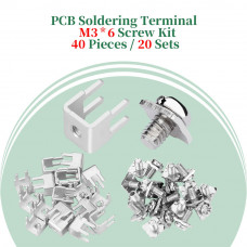 PCB Screw Type Soldering Terminals and M3 * 6 Phillips Screw with Square Spacer Kit PCB Screw Type Soldering Terminals and M3 * 6 Phillips Screw with Square Spacer Kit