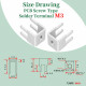 PCB Screw Type Soldering Terminals and M3 * 6 Phillips Screw with Square Spacer Kit