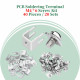 PCB Screw Type Soldering Terminals and M4 * 6 Phillips Screw with Square Spacer Kit PCB Screw Type Soldering Terminals and M4 * 6 Phillips Screw with Square Spacer Kit