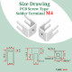 PCB Screw Type Soldering Terminals and M4 * 6 Phillips Screw with Square Spacer Kit