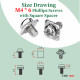 PCB Screw Type Soldering Terminals and M4 * 6 Phillips Screw with Square Spacer Kit