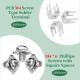 PCB Screw Type Soldering Terminals and M4 * 6 Phillips Screw with Square Spacer Kit PCB Screw Type Soldering Terminals and M4 * 6 Phillips Screw with Square Spacer Kit