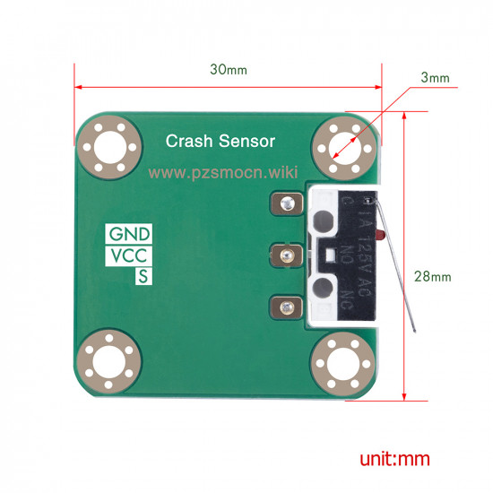 Collision Sensor for Raspberry Pi and Arduino