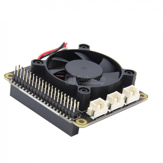 Cooling Quiet Fan Board for Raspberry Pi 4B/3B+/3B/2B Efficient Heat Dissipation.