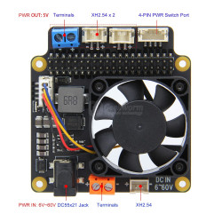 Raspberry Pi 4 B Raspberry pi 4 Power Management Expansion Board X715 Compatible with Pi 4B Pi 3.