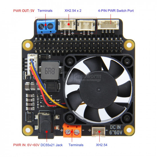 Raspberry Pi 4 B Raspberry pi 4 Power Management Expansion Board X715 Compatible with Pi 4B Pi 3. Raspberry Pi 4 B Raspberry pi 4 Power Management Expansion Board X715 Compatible with Pi 4B Pi 3.