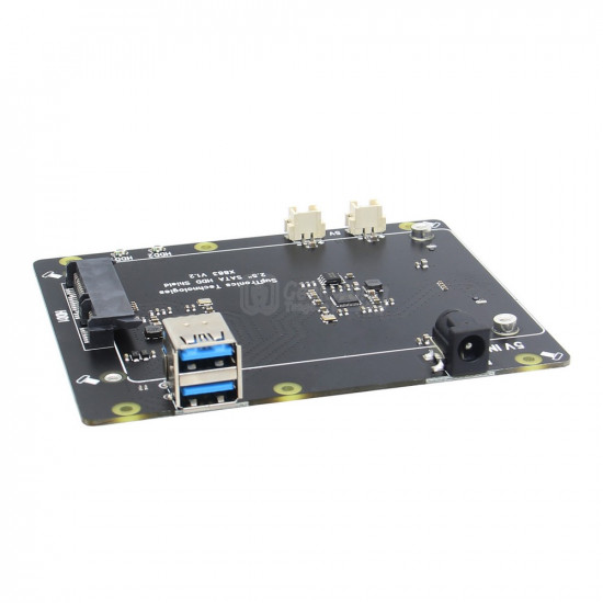 Raspberry Pi 4B 2.5 inch SATA Dual Hard Disk Storage Expansion Board NAS Cluster Supports UASP X883.