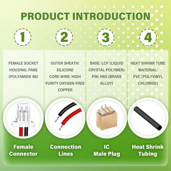 JST 1.0 mm SH HHR 2-Pin Connector 30AWG 20cm Silicone Cable  (20 Sets / 80 Pcs)