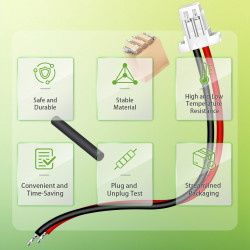 JST 1.0 mm SH VHR 2-Pin Connector 30AWG 20cm Silicone Cable (20 Sets / 80 Pcs)