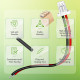JST 1.0 mm SH VHR 2-Pin Connector 30AWG 20cm Silicone Cable (20 Sets / 80 Pcs)