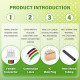 JST 1.0 mm SH HHR 3-Pin Connector 30AWG 20cm Silicone Cable (15 Sets / 60 Pcs)