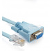 RJ45 to DB9 Serial Port Cable Console Configuration Cable 1.8M
