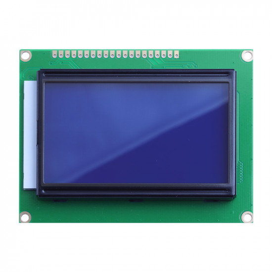 128*64 Blue Background White Character LCD12864 Liquid Crystal Display