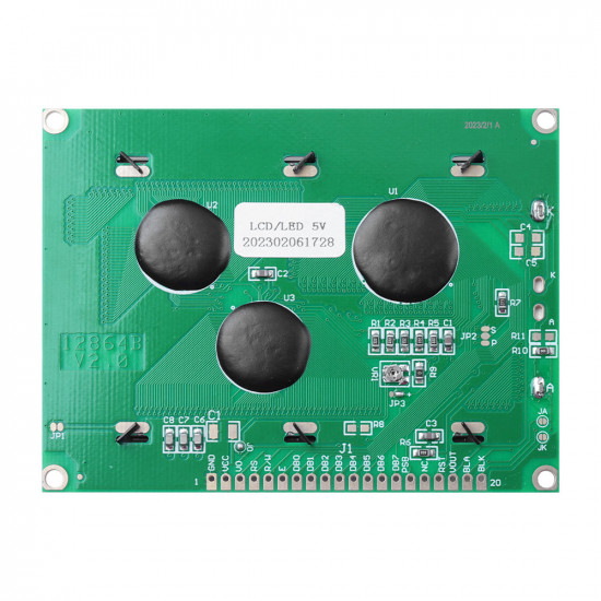128*64 Blue Background White Character LCD12864 Liquid Crystal Display 128*64 Blue Background White Character LCD12864 Liquid Crystal Display