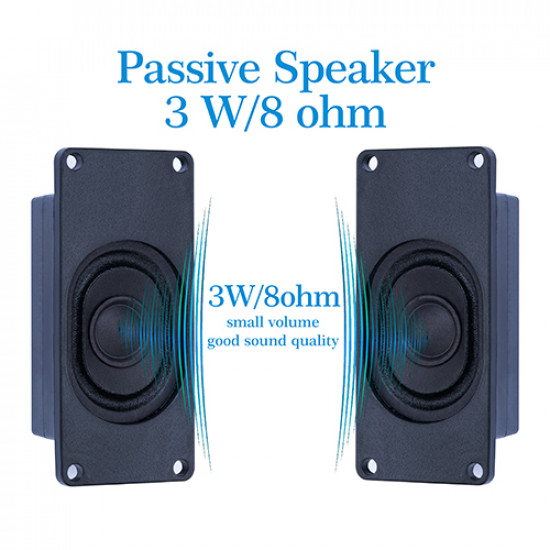 Passive Speaker 8Ω 3W, 2.54mm Dupont Interface. Passive Speaker 8Ω 3W, 2.54mm Dupont Interface.