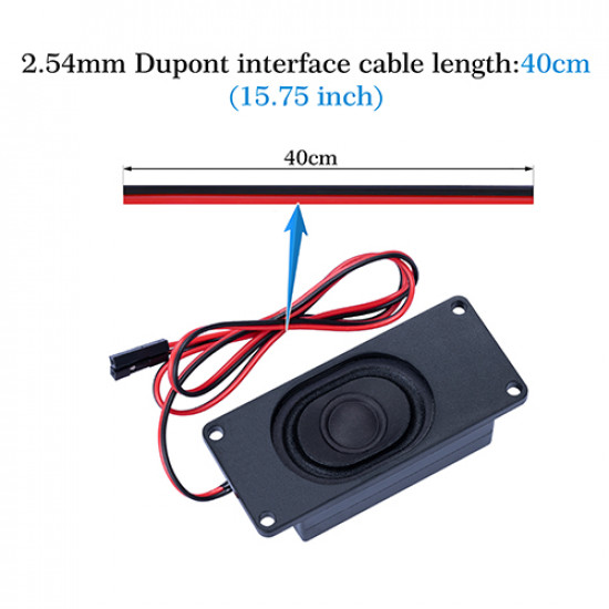 Passive Speaker 8Ω 3W, 2.54mm Dupont Interface.