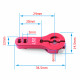 Double Fixed Hole 25T Steering-gear Metal Rocker Arm (Red) 2 Pieces Double Fixed Hole 25T Steering-gear Metal Rocker Arm (Red) 2 Pieces