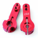 Double Fixed Hole 25T Steering-gear Metal Rocker Arm (Red) 2 Pieces