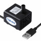 USB Small Mini Side Suction Water Pump 5V Energy-Saving Silent (Black)
