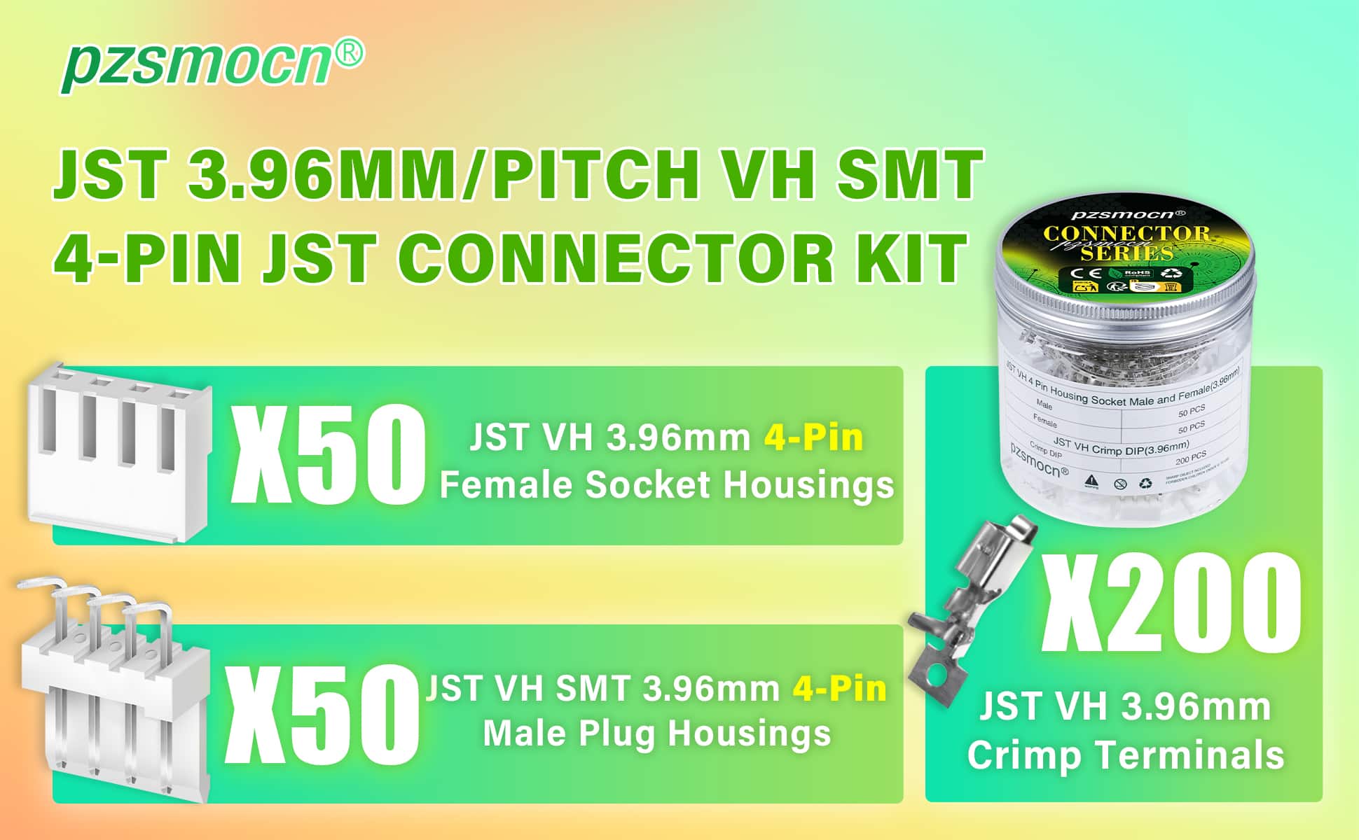 JST VH 3.96 mm Pitch Connector-PZSJTSVHSMT4PinA-8.jpg